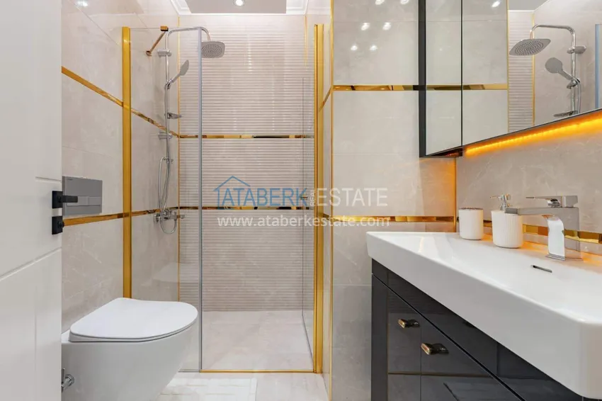 Kupuj  1+1 panoramiczny apartament w centrum Mahmutlar - luksusowe meble, morze w odległości spaceru 13 