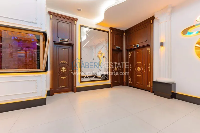 1+1 panoramiczny apartament w centrum Mahmutlar - luksusowe meble, morze w odległości spaceru 22 