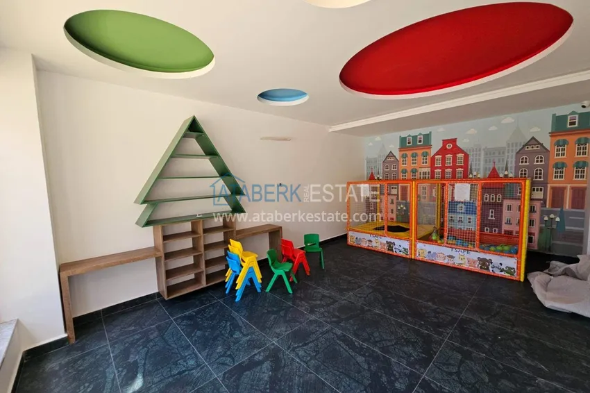 Apartament 1+1 w Oba — umeblowany w nowoczesnym kompleksie 11 