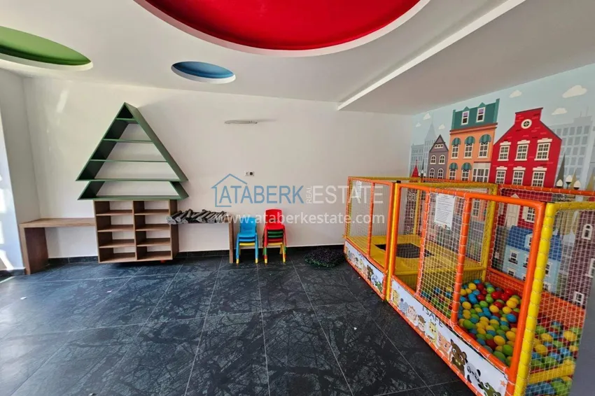 Apartament 1+1 w Oba — umeblowany w nowoczesnym kompleksie 12 