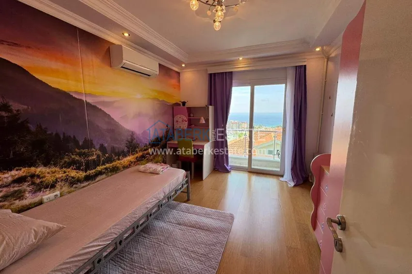 Kupuj  Duplex z panoramicznym tarasem w centrum Alanyi, plaża Kleopatra — obiekt na zezwolenie na pobyt 12 