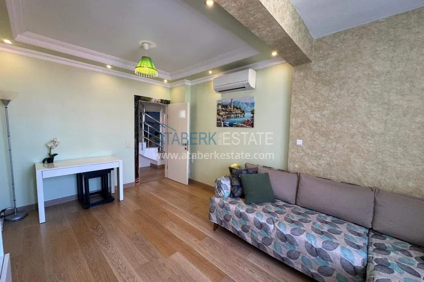 Kupuj  Duplex z panoramicznym tarasem w centrum Alanyi, plaża Kleopatra — obiekt na zezwolenie na pobyt 9 