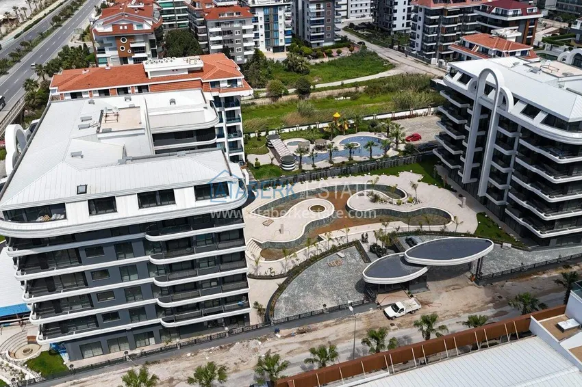 Nowy kompleks mieszkaniowy premium w dzielnicy Alanya - Kestel, pierwsza linia brzegowa 10 