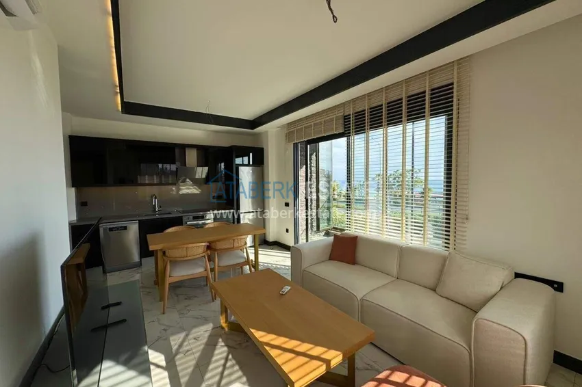 Kupuj  Apartament 1+1 z widokiem na morze w Kestel - pierwsza linia, odpowiedni dla obywatelstwa 15 