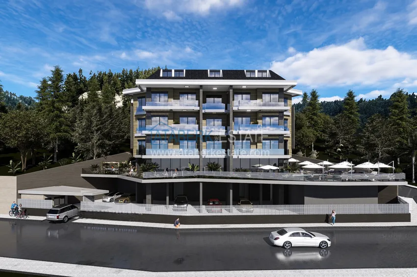 Apartamenty dwupoziomowe w nowym ultra-luksusowym projekcie rezydencji w Alanyi, dzielnica Hasbahce 4