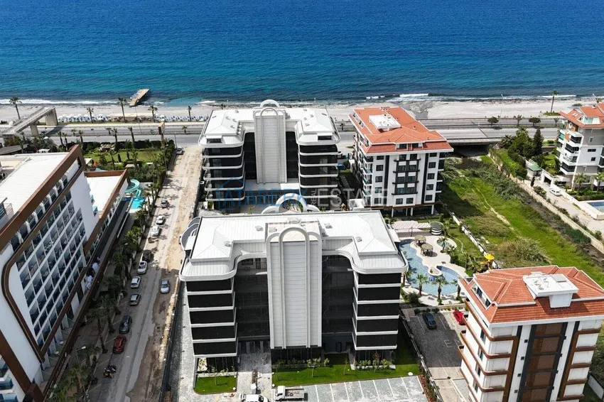 Nowy kompleks mieszkaniowy premium w dzielnicy Alanya - Kestel, pierwsza linia brzegowa 4 