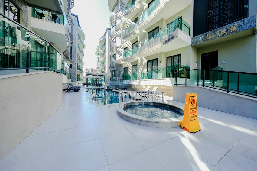 Stylowy apartament 1+1 w centrum Alanyi, plaża Keykubat — 150 metrów 5