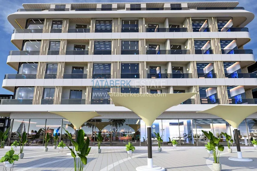Nieruchomości premium w Alanyi od dewelopera - nowy projekt na plaży w Oba  5 