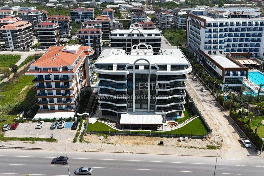 Nowy kompleks mieszkaniowy premium w dzielnicy Alanya - Kestel, pierwsza linia brzegowa 7 