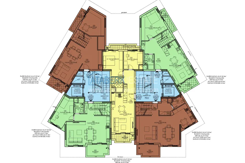 Kupuj taniej Apartamenty dwupoziomowe w nowym ultra-luksusowym projekcie rezydencji w Alanyi, dzielnica Hasbahce 2
