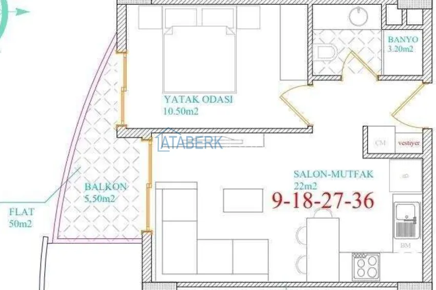 Kupuj taniej Stylowy apartament 1+1 w centrum Alanyi, plaża Keykubat — 150 metrów 1