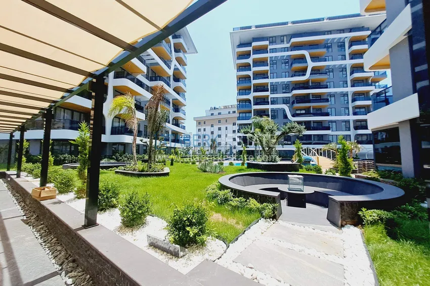 1+1 umeblowane mieszkanie w Alanya, dzielnica Tosmur - kompleks premium, 245 metrów od morza 13 