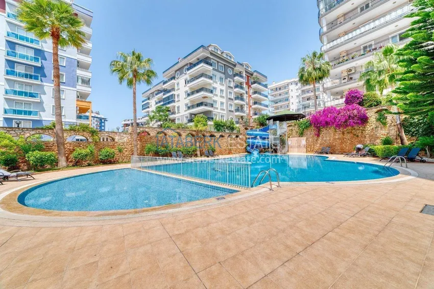 Apartament w Alanyi na zezwolenie na pobyt w dzielnicy Tosmur — 2+1 umeblowane, widoki na morze i góry 1 