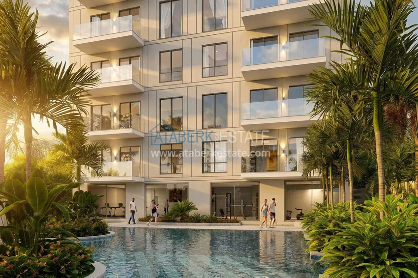 Nowy projekt mieszkaniowy poza planem w centrum Alanyi, obszar Cleopatra Beach - promocja zimowa: raty do 2,5 roku 13 
