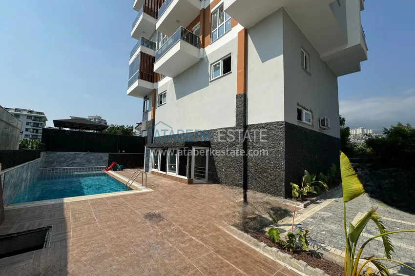 Apartament 1+1 w Alanyi z widokiem na morze w Kargicak 1