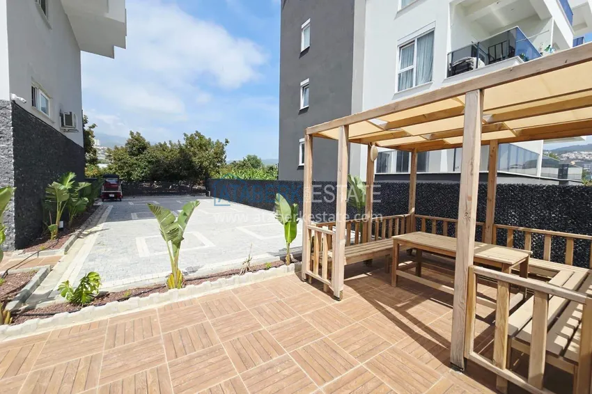 Apartament 1+1 w Alanyi z widokiem na morze w Kargicak 8