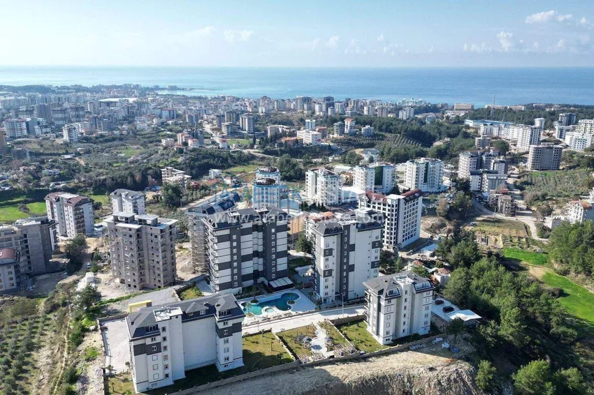 Nieruchomość w Alanyi z ratami do 1 roku - nowy apartament 1+1 z widokiem na morze w Avsallar 1 