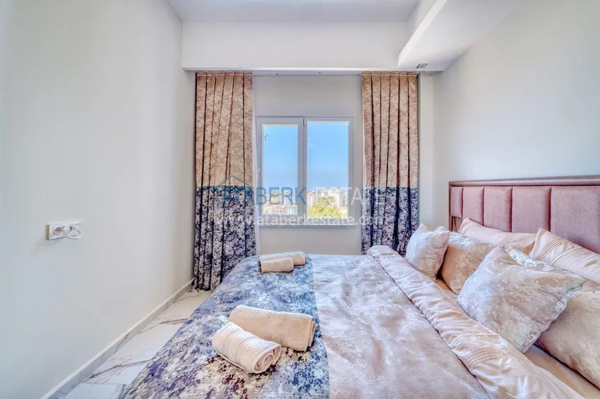Kupuj  Nieruchomość w Alanyi z ratami do 1 roku - nowy apartament 1+1 z widokiem na morze w Avsallar 13 
