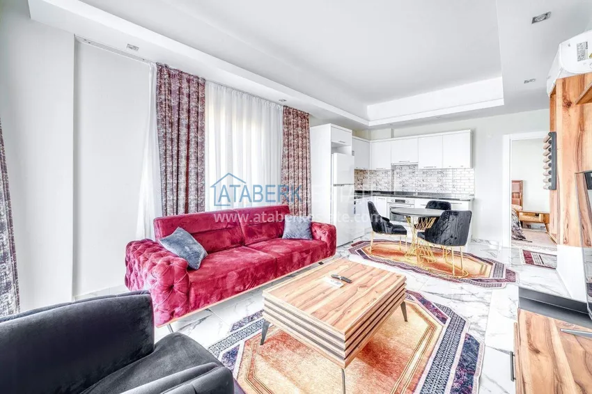 Kupuj  Nieruchomość w Alanyi z ratami do 1 roku - nowy apartament 1+1 z widokiem na morze w Avsallar 2 