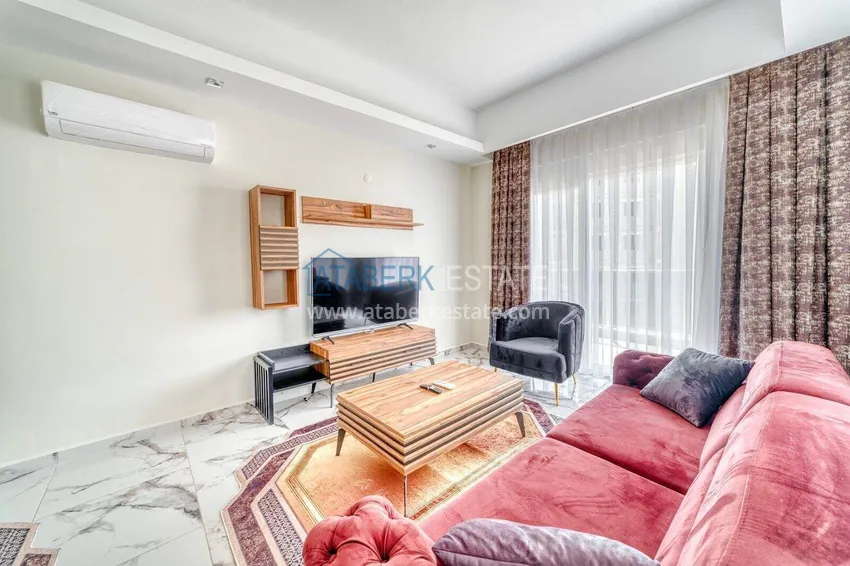 Kupuj  Nieruchomość w Alanyi z ratami do 1 roku - nowy apartament 1+1 z widokiem na morze w Avsallar 6 
