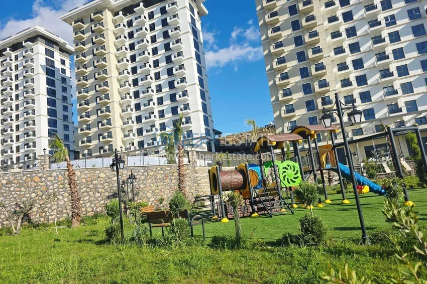 Nieruchomość w Alanyi z widokiem na morze - apartament 1+1 w Mahmutlar 13 