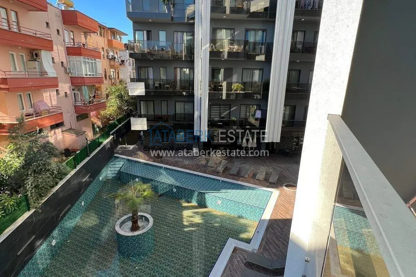 Kupuj  Nieruchomość w centrum Alanyi - apartament 1+1 w luksusowej rezydencji, plaża Kleopatra 13 