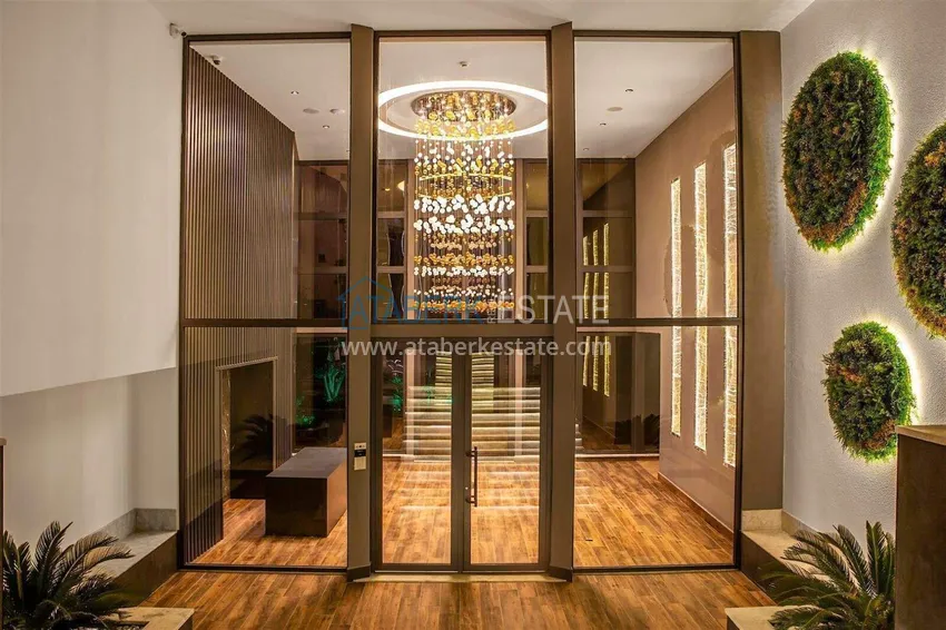 Nieruchomość w centrum Alanyi - apartament 1+1 w luksusowej rezydencji, plaża Kleopatra 20 