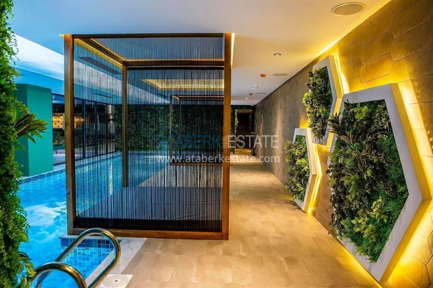 Nieruchomość w centrum Alanyi - apartament 1+1 w luksusowej rezydencji, plaża Kleopatra 26 