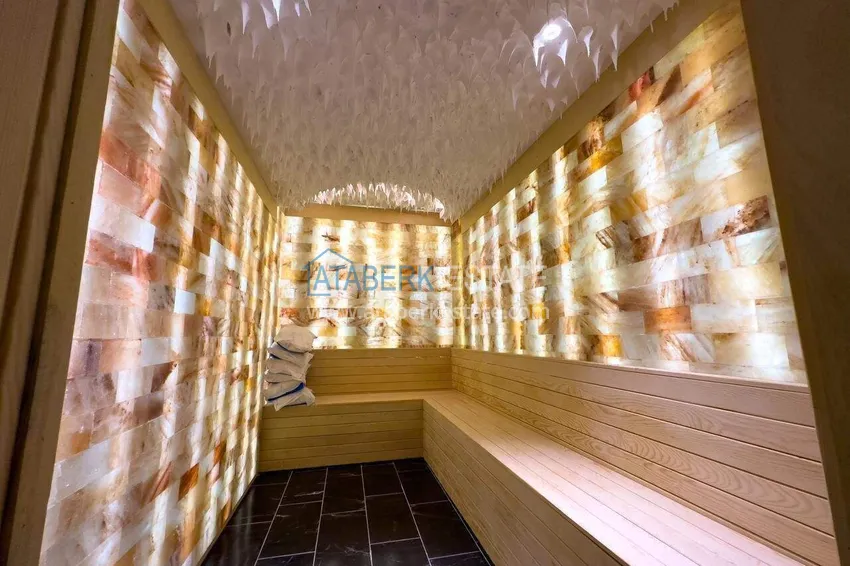Nieruchomość w Alanyi - 1+1 85 m2 umeblowane mieszkanie w kompleksie wypoczynkowym premium, dzielnica Turkler 77 