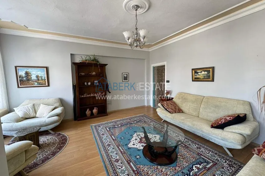 Kupuj  Apartament 2+1 w centrum Alanyi, Półwysep Kale — umeblowany i z widokiem na morze  10 