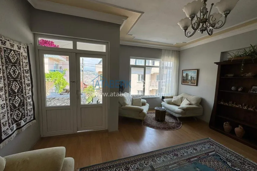 Kupuj  Apartament 2+1 w centrum Alanyi, Półwysep Kale — umeblowany i z widokiem na morze  13 