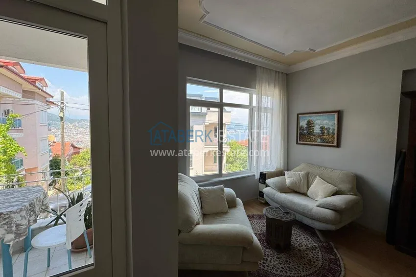 Kupuj  Apartament 2+1 w centrum Alanyi, Półwysep Kale — umeblowany i z widokiem na morze  15 