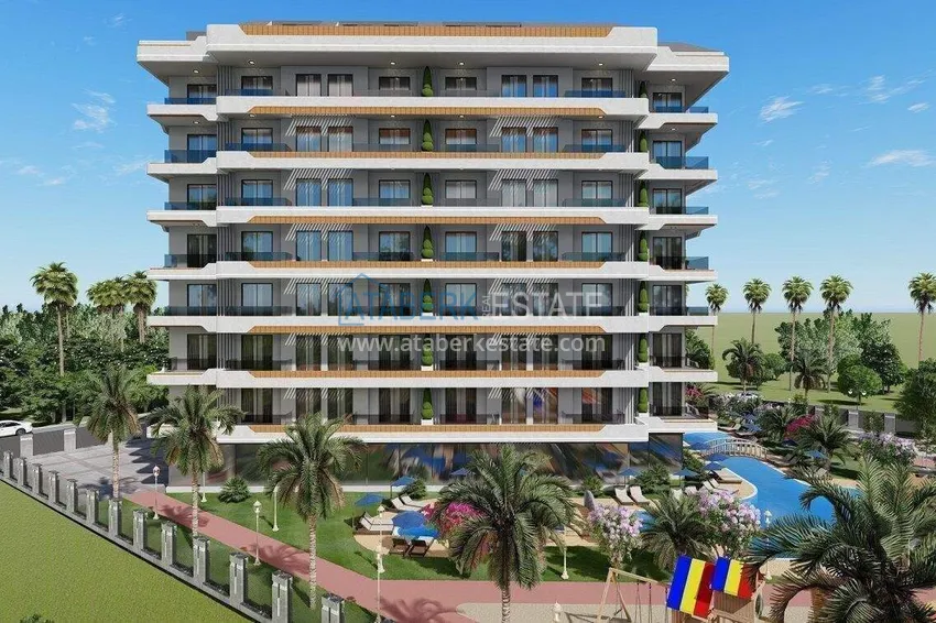 Nieruchomość w Gazipasa od inwestora - apartament 1+1 w kompleksie z transferem na morze 1 