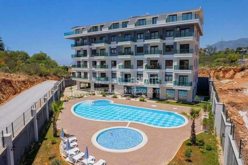 1+1 umeblowane mieszkanie w Alanya, dzielnica Oba   1 