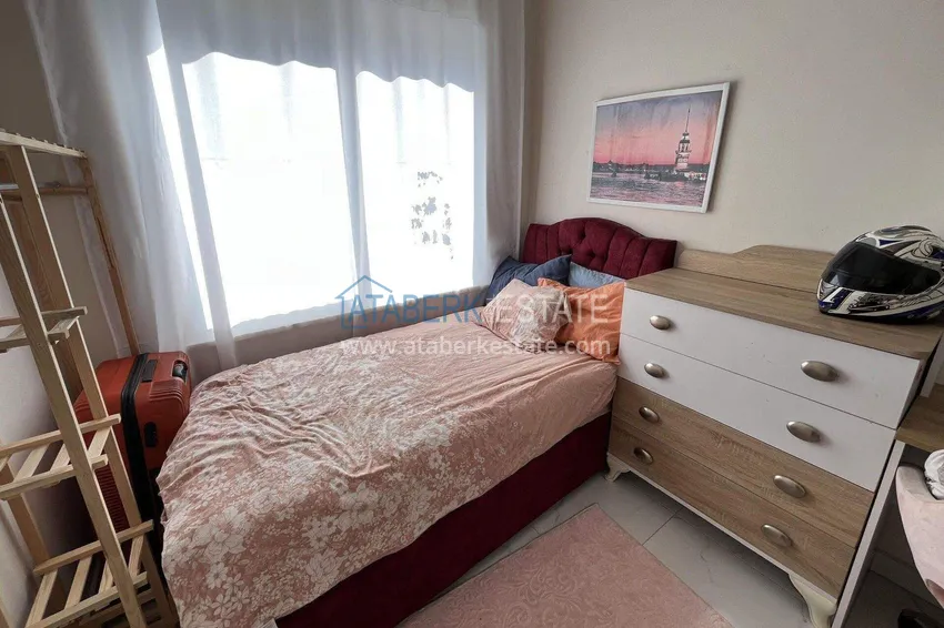 Kupuj  Mieszkanie 2+1 w Alanyi na zezwolenie na pobyt i obywatelstwo - meble, przeszklony balkon, dzielnica Oba 12 