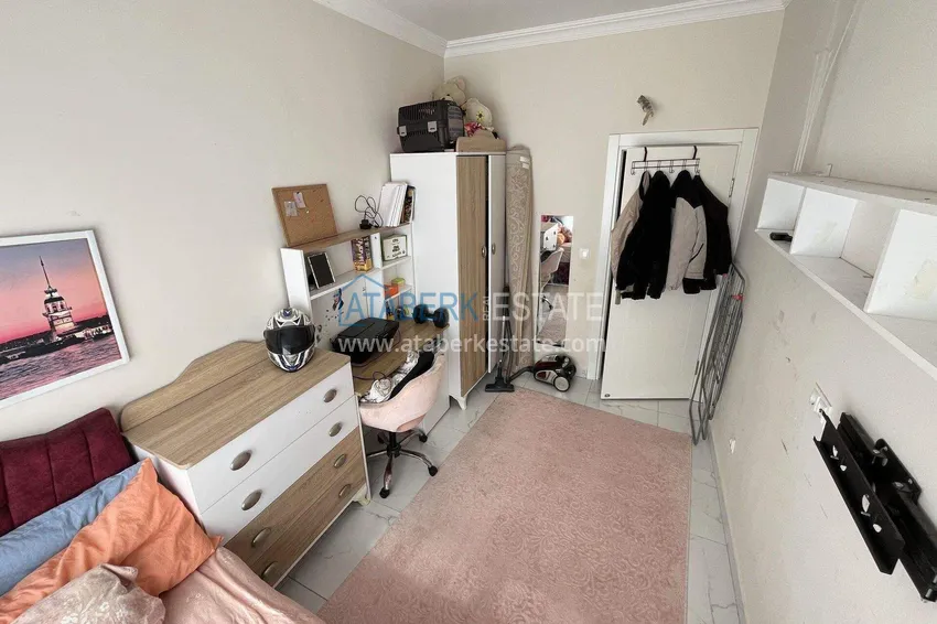 Kupuj  Mieszkanie 2+1 w Alanyi na zezwolenie na pobyt i obywatelstwo - meble, przeszklony balkon, dzielnica Oba 13 