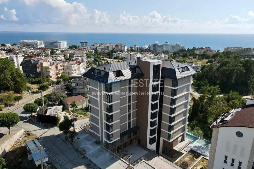 Apartament 1+1 z widokiem na morze w Alanya, dzielnica Avsallar  2 