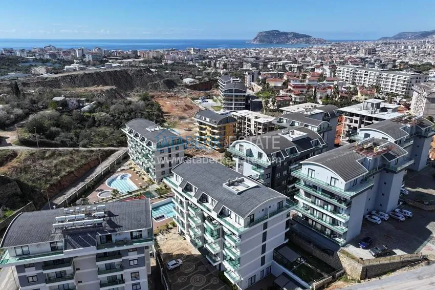 1+1 umeblowane mieszkanie w Alanya, dzielnica Oba   3 