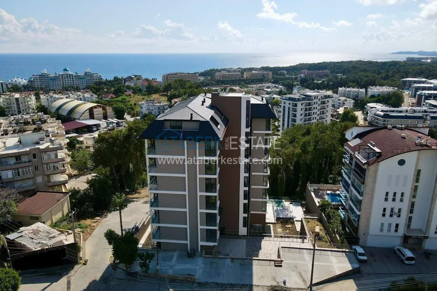 Apartament 1+1 z widokiem na morze w Alanya, dzielnica Avsallar  3 