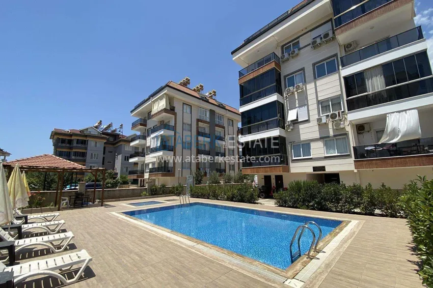 Mieszkanie 2+1 w Alanyi na zezwolenie na pobyt i obywatelstwo - meble, przeszklony balkon, dzielnica Oba 4 