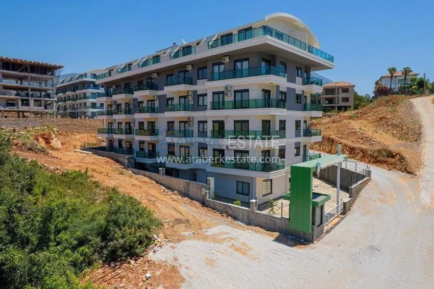1+1 umeblowane mieszkanie w Alanya, dzielnica Oba   6 