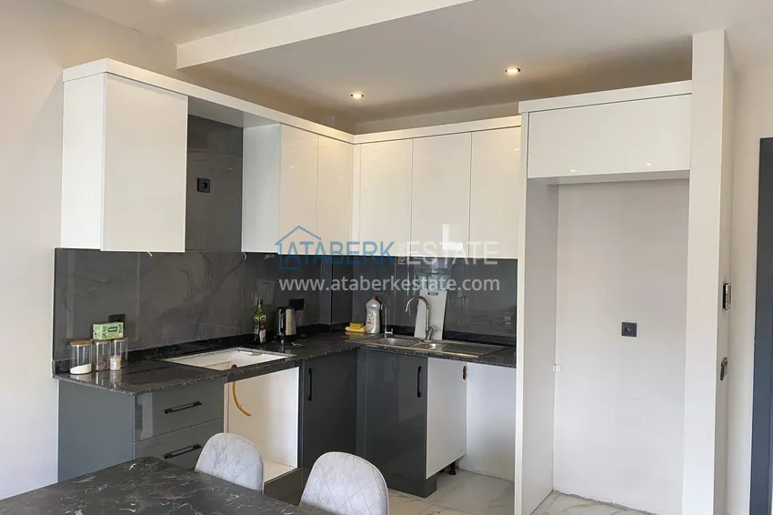 Kupuj  1+1 umeblowane mieszkanie w Alanya, dzielnica Oba   6 