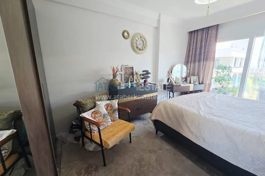 Kupuj  Apartament 1+1 w Alanyi z widokiem na morze — meble, prestiżowy kompleks, dzielnica Oba 7 