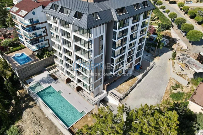 Apartament 1+1 z widokiem na morze w Alanya, dzielnica Avsallar  7 