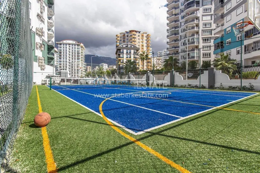 Apartament 1+1 w Alanya, dzielnica Mahmutlar — meble, widok na góry 29 