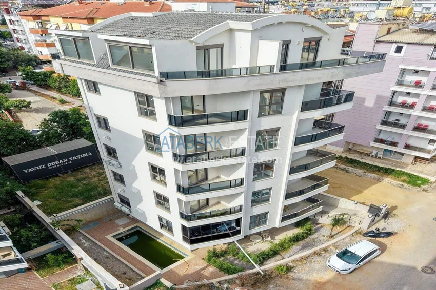 Apartament w centrum Alanyi na zezwolenie na pobyt i obywatelstwo - 1+1 100 metrów od plaży Keykubat 4 