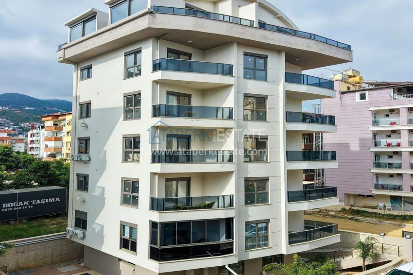 Apartament w centrum Alanyi na zezwolenie na pobyt i obywatelstwo - 1+1 100 metrów od plaży Keykubat 5 