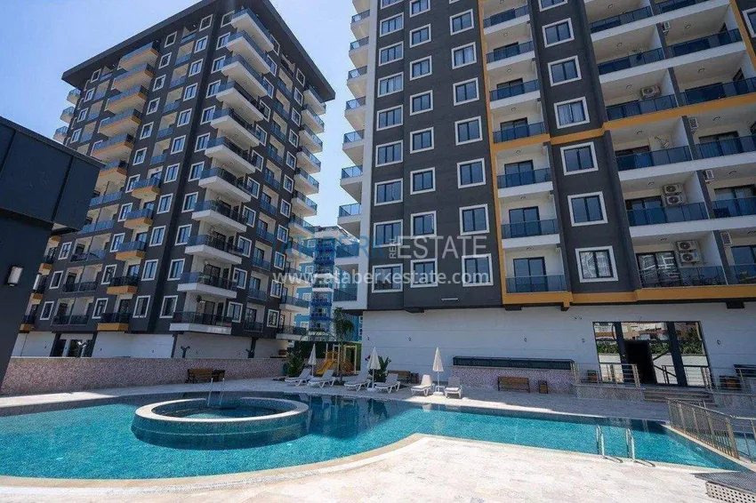 Apartament z wysoką ceną w Alanyi - widok na morze i góry, kompleks premium, dzielnica Mahmutlar  5 