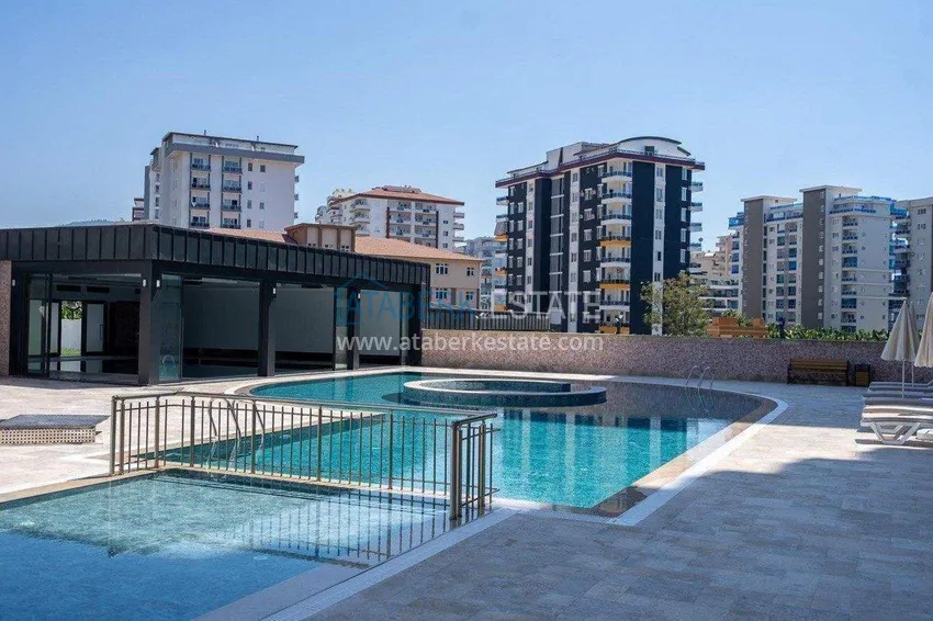 Apartament z wysoką ceną w Alanyi - widok na morze i góry, kompleks premium, dzielnica Mahmutlar  6 