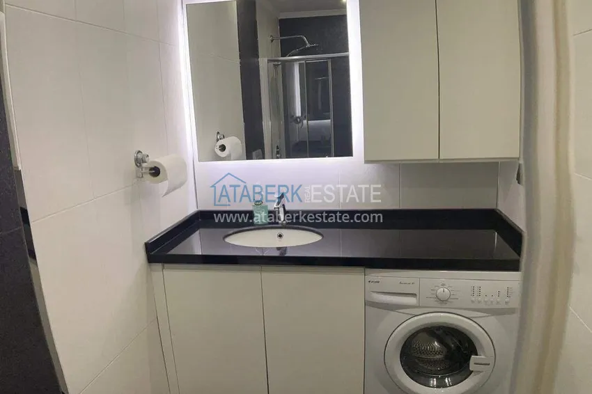 Kupuj  Apartament 2+1 na pierwszej linii w Alanyi, dzielnica Kargicak — meble, boczny widok na morze 20 